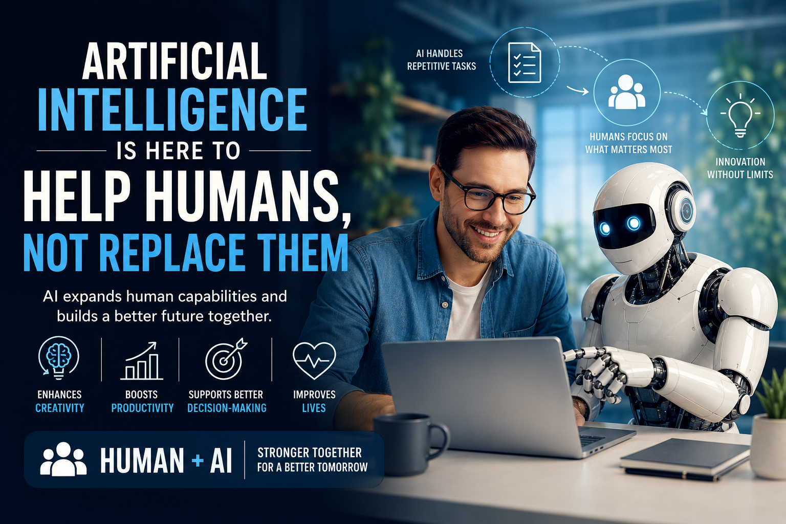 Artificial Intelligence is Here to Help Humans, Not Replace Them